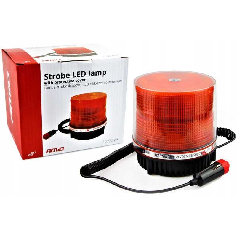 Gaidžio įspėjamoji lemputė LED strobe 24v amio
