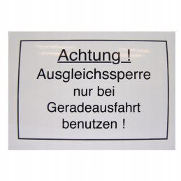 Pastaba: granitinis diferencialo užraktas