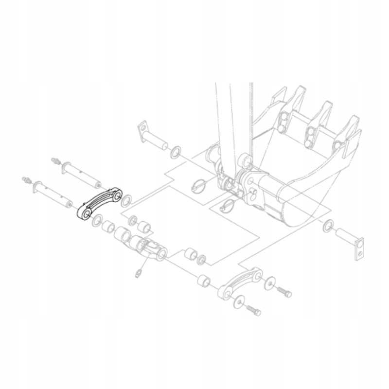 Kubota rg158 66722 ekskavatoriaus kaušo jungtis kx018