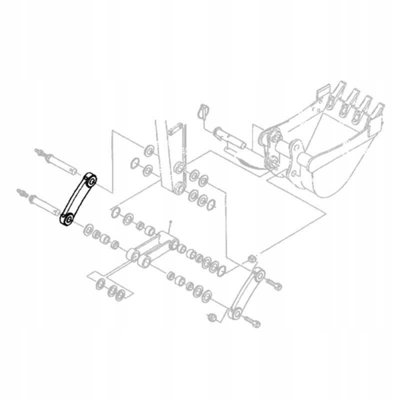 Kubota RG518 66730 ekskavatoriaus kaušo jungtis U35 3