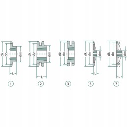Grandininis ratas su 15 fi 25 mm 3 4 7 16 colių