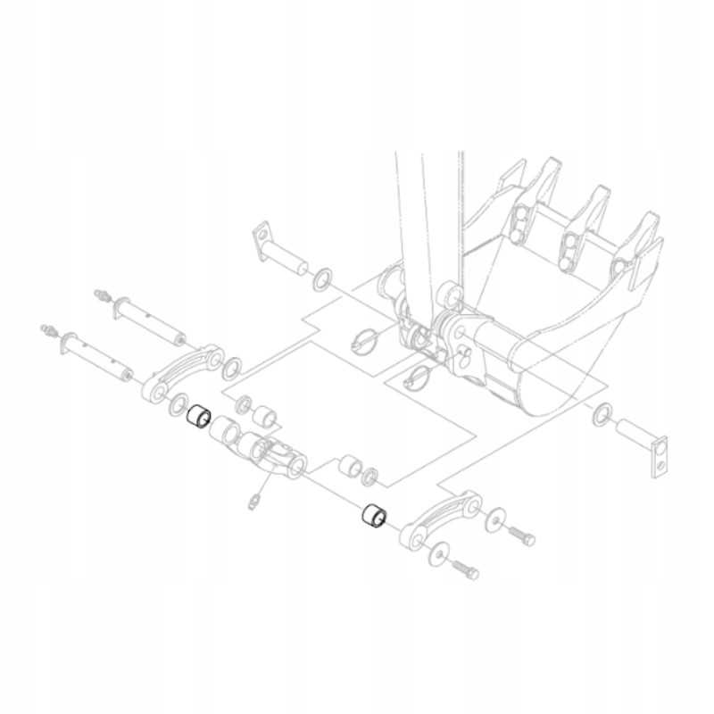 Kubota rg138 66780 ekskavatoriaus kaušo įvorė kx018