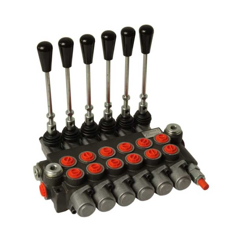 Hidraulinis skirstytuvas 40l, 6 sekcijų