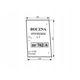 Landini mf 762a atidaromas šoninis langas