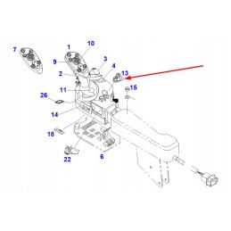 F718970160150 pavarų dėžės darbo režimo jungiklis