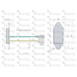 Kintamosios srovės generatoriaus reguliatorius ex230000 ex260000 c 330 c 3