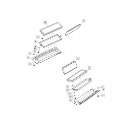 John Deere RE198488 salono filtras