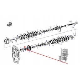 F824100360250 kūginis ritininis guolis 60 x 95 x 23