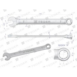 Atviras veržliaraktis 7 mm teger motogeneric