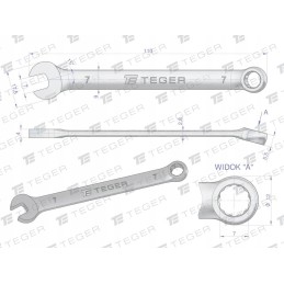 Atviras veržliaraktis 7 mm teger motogeneric