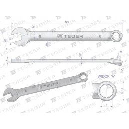 Atviras veržliaraktis 8 mm teger motogeneric