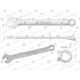 Atviras veržliaraktis 8 mm teger motogeneric