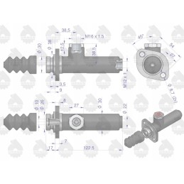 Trumpas stabdziu siurblys 80600076 c 360 385 originalus