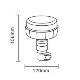 Rooster Flash lempa IP66 12LED 36W R65 R10 Flex