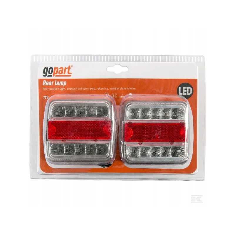 Kvadratinių LED galinių kombinuotų lempų rinkinys