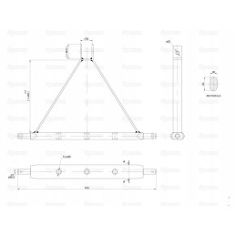 Pilna pakaba, 2 kategorija, skylės numeris 3, 770 mm