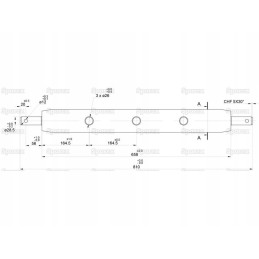 Pilna pakaba, 2 kategorija, skylės numeris 3, 770 mm