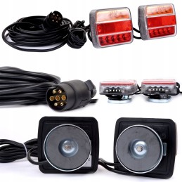 12v LED priekabos žibintų komplektas su magnetu