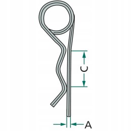 Spyruoklinių kaiščių rinkinys 17mm granitas