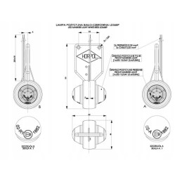 Pakabinamas šoninis gabaritinis žibintas, kairė dešinė komplektacija