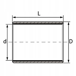 Slankioji įvorė 20x23x15mm, savaime tepasi