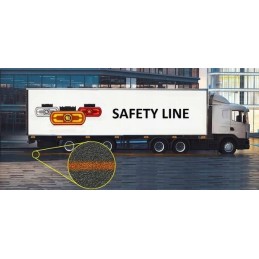 LED markerinė lempa, oranžinė, stačiakampė, 12 24v