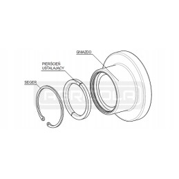 Hidroliderio teleskopinės pavaros HL 8011 lizdas