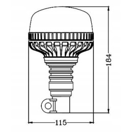 Blykstės lempos gaidys 36 led 12 24v pin tipo o