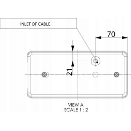 Stačiakampis dešinysis kombinuotas galinis žibintas LA45014