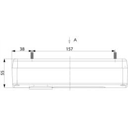 Stačiakampis dešinysis kombinuotas galinis žibintas LA45014