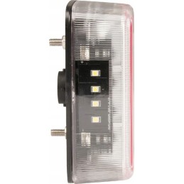 LED galinis žibintas, 1W, kvadratinis, 12V, 5 kontaktų