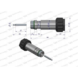 Ritės kaištis 23mm Warynski solenoidiniams vožtuvams