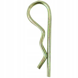 Spyruoklinis cinkuotas kaištis, violetinė, 5 mm, granitas