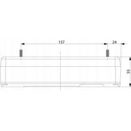 Stačiakampis kairysis kombinuotas galinis žibintas LA45015