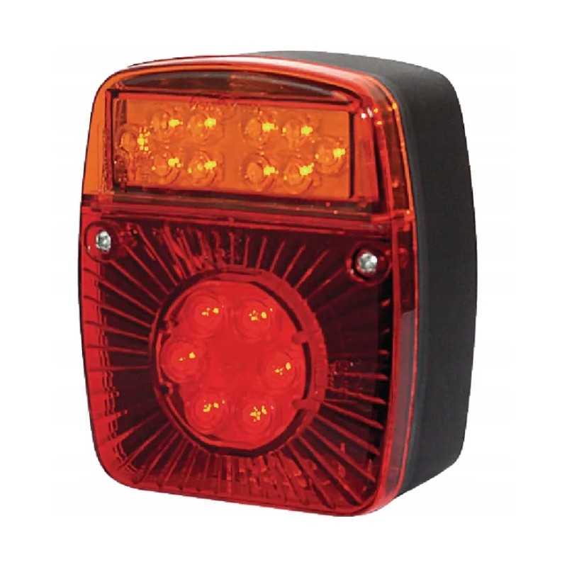 LED kvadratinis galinis žibintas 12 24v kramp