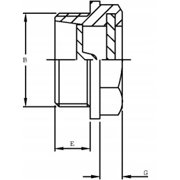 Lcp06m taikiklio stiklo tipo lcp sriegis 3 8 bsp alm