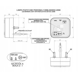Kvadratinė šviesa, atšvaitas, baltas markeris