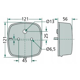 Ursus zetor mf korpusas Ferguson galinis kombinuotas žibintas