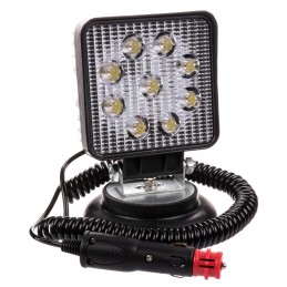 Darbinė lempa 9 LED 27w 12v 24v, tvirtinama magnetiškai