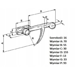 Popieriaus segtuko užraktas priekabos kėbulo šonui ir reikmenims