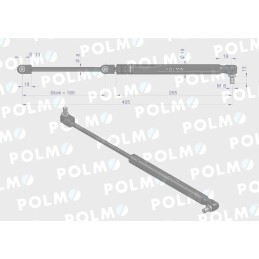 Galinio lango pavara l max 405mm 44911877p korpusas