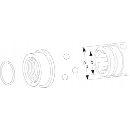 Šakinio krautuvo remonto komplektas 1 3 8 z6 1 3 8 z21