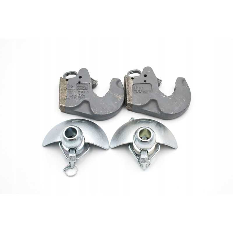 Rutulinių jungčių kabliukų komplektas su apykakle, 1 kategorija