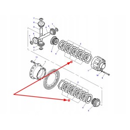 72162274 priekinio diferencialo trinties plokštė