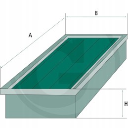 Salono oro filtras 120mm 406mm granitas