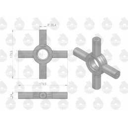 Diferencialinė pavara 2746135m2 mf3 mf4 o