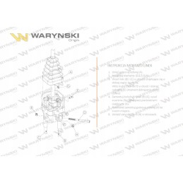 Vairasvirtė su kabelių galais ir 1 jungikliu