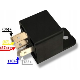 Automobilio relė 12vdc 30 40a 5 kontaktai 4120