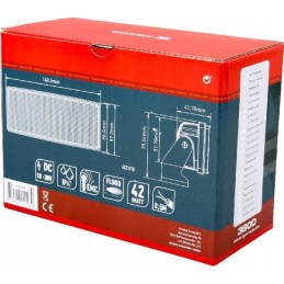 Stačiakampė LED darbo lempa 42w 3800lm šviesa