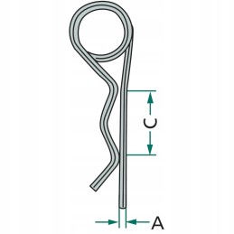 Spyruoklinių kaiščių rinkinys 5 mm lizdinė plokštelė